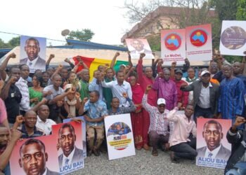 Mobilisation au siège du MoDel pour exiger la libération d’Aliou Bah