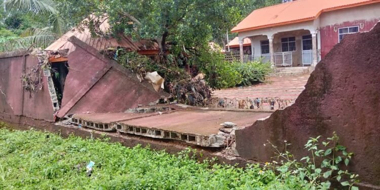 Dubréka : de lourds dégâts causés par les pluies à Simbaya.