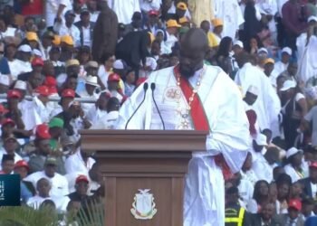 «On ne bâtit pas la prospérité sur la haine » : le message fort de Mamadi Doumbouya lors de son investiture.   