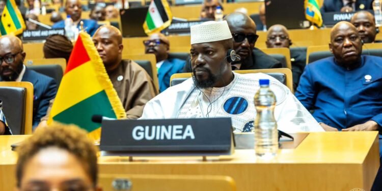 Addis-Abeba – 39ᵉ Sommet de l’Union Africaine : le Président de la République Son Excellence Mamadi DOUMBOUYA porte la voix de la Guinée.