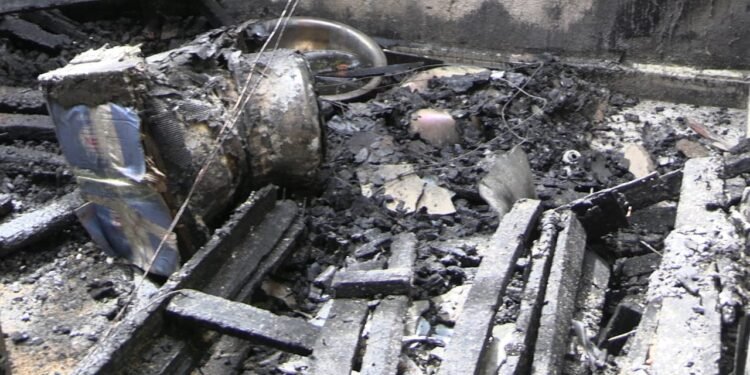 Kankan : une concession consumée par un incendie suite à un court-circuit   