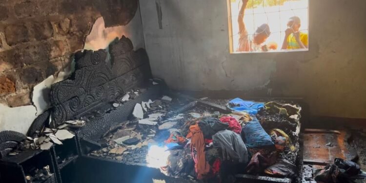 Labé : Une famille sinistrée après un incendie dévastateur à Domby.   