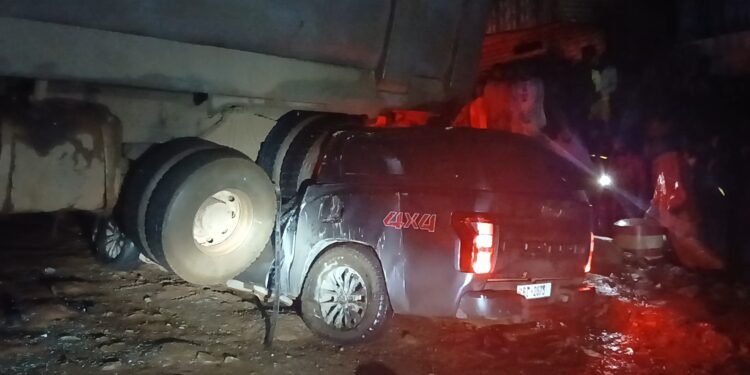 Drame à Kagbelen : quatre morts dans une violente collision entre un camion et un véhicule particulier