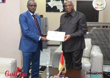 Coopération Guinée – Tchad : S.E. Dr Morissanda Kouyaté reçoit l’Envoyé spécial du Président tchadien.    